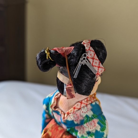 Vintage Japanese Geisha Dolls Sousaku Dancing Set of 2 - Picture 9 of 13